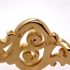 James Avery Petite Spanish Swirl 14K Yellow Gold Ring